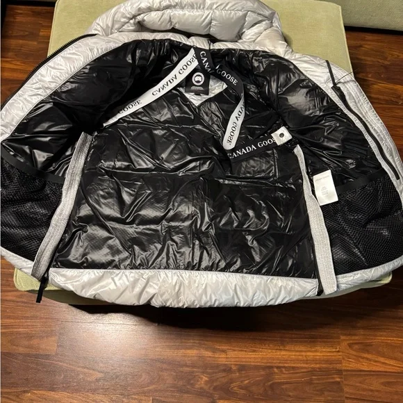 Authentic Cypress Puffer Silver Hooded Puffer Coat - Premium Down Insulation